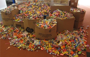 As long as there's no alcohol in that candy, it's essentially health food!