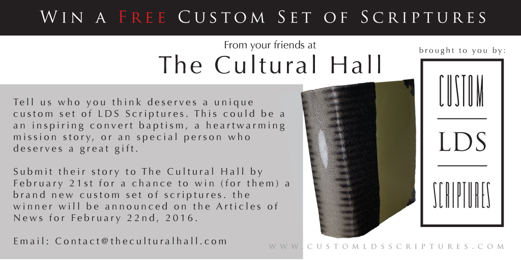 Win a free set of Custom LDS Scriptures!