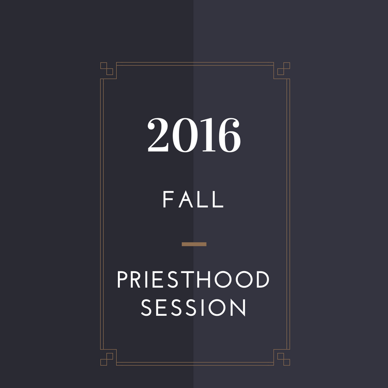 Twitter Roundup – Priesthood Session Fall 2016