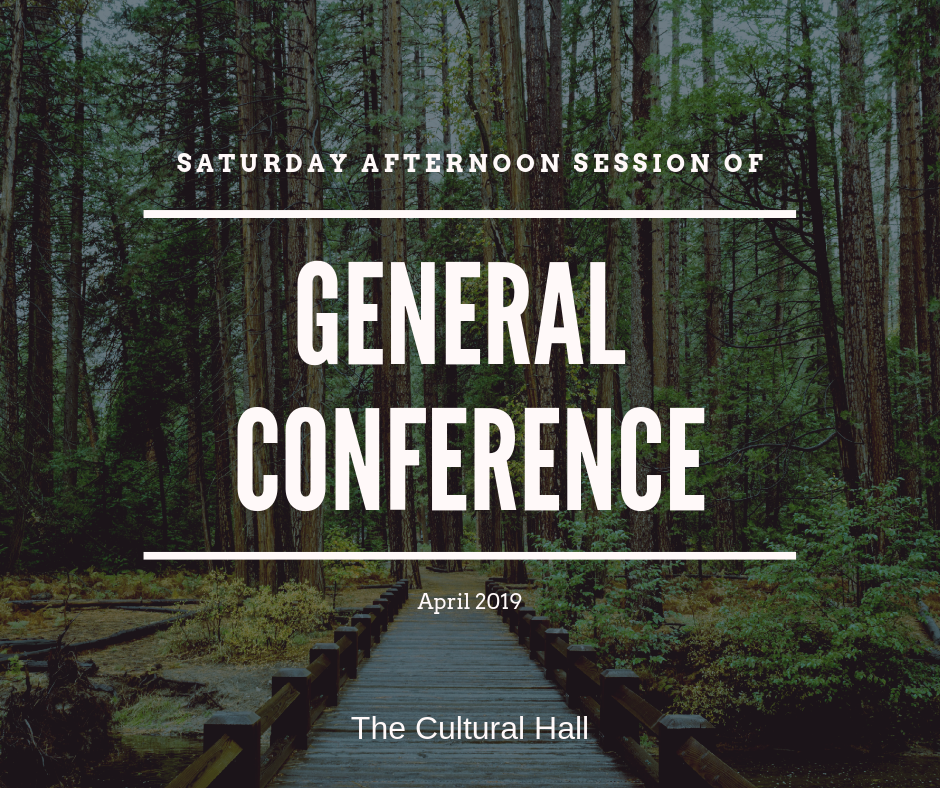 April 2019’s General Conference Twitter Round-Up – Saturday Afternoon